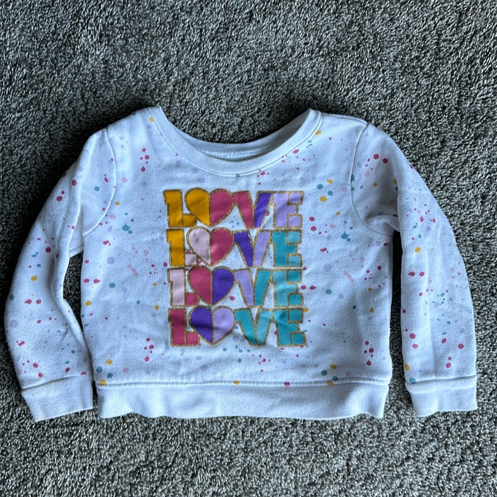 Love Sweatshirt-24 mo